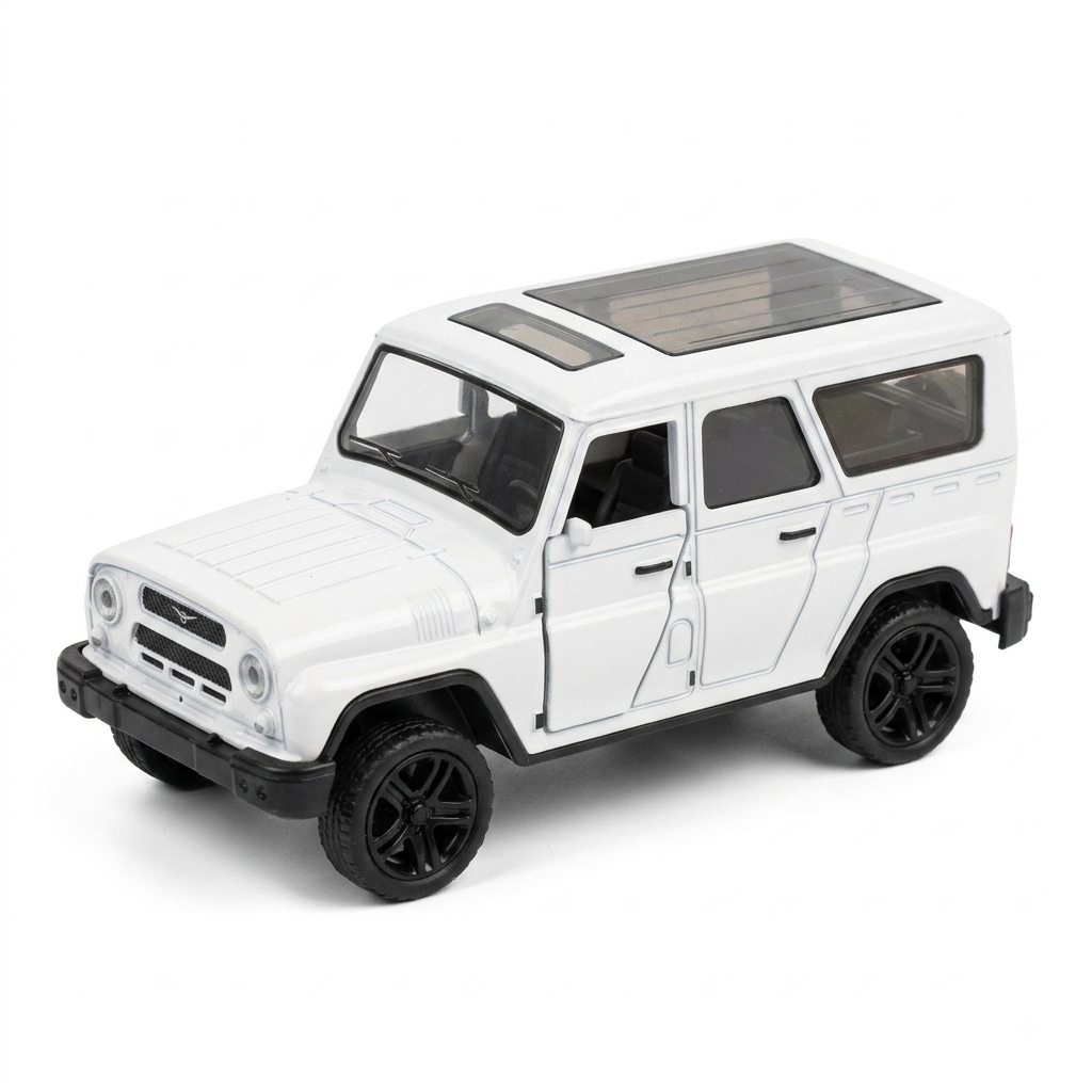 ماشین بازی فلزی مدل یواز هانتر (UAZ Hunter) موزیکال و عقبکش