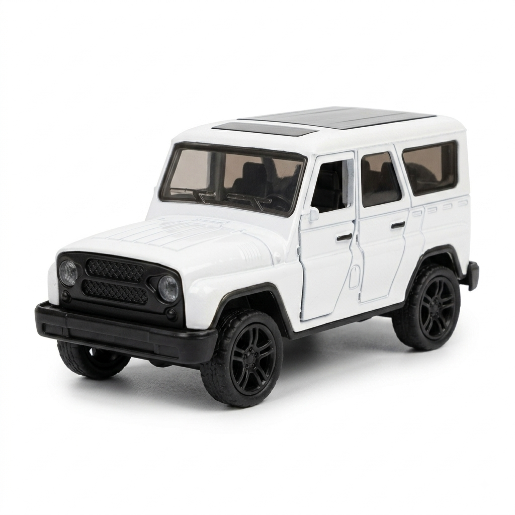 ماشین بازی فلزی مدل یواز هانتر (UAZ Hunter) موزیکال و عقبکش