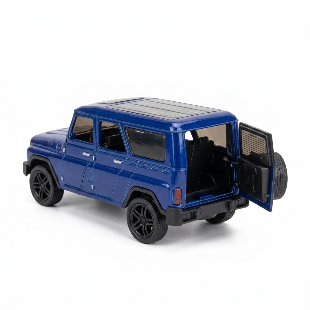 ماشین بازی فلزی مدل یواز هانتر (UAZ Hunter) موزیکال و عقبکش