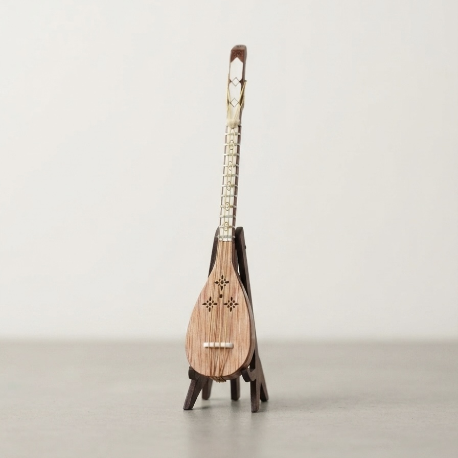 سه تار چوبی مینیاتوری