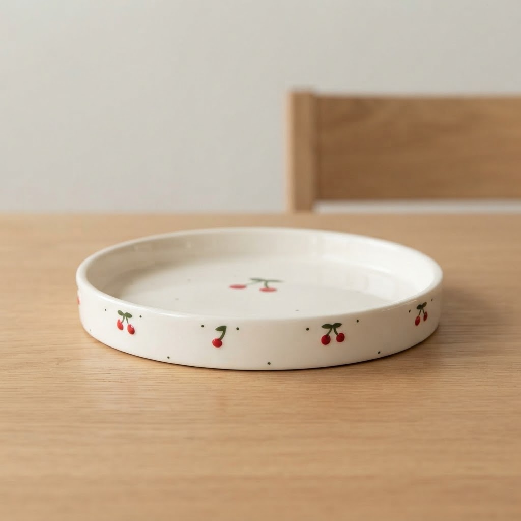 سرویس عصرونه خوری طرح گیلاسی