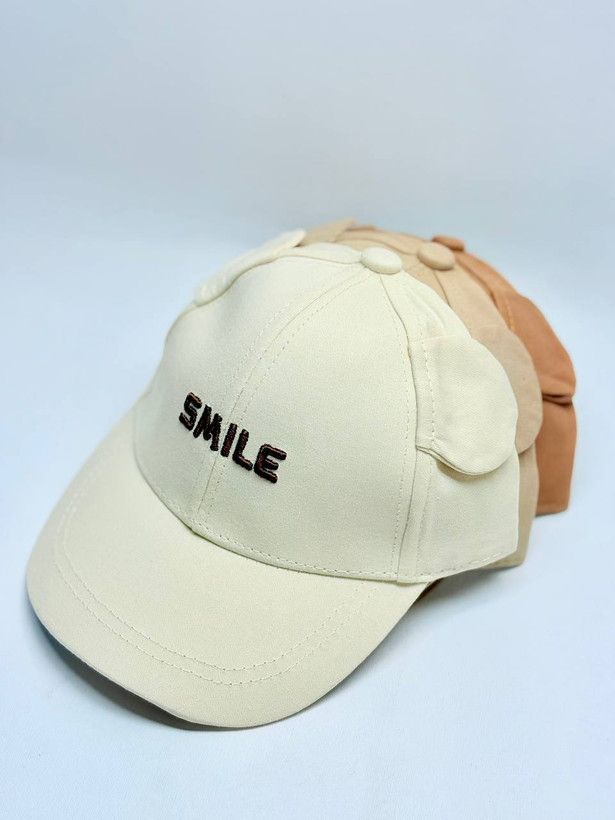 کلاه نقابدار بچگانه با گلدوزی کلمه SMILE