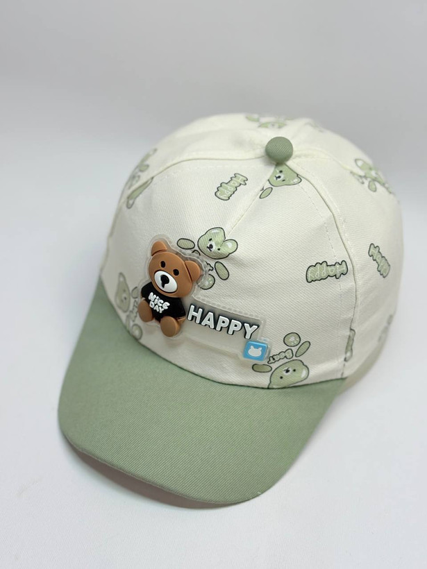 کلاه بیسبالی بچگانه طرح خرس HAPPY – شاد، فانتزی و باکیفیت