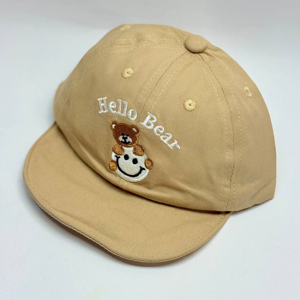 کلاه نقابدار بچگانه طرح خرس و استیکر خندان (مدل Hello Bear)