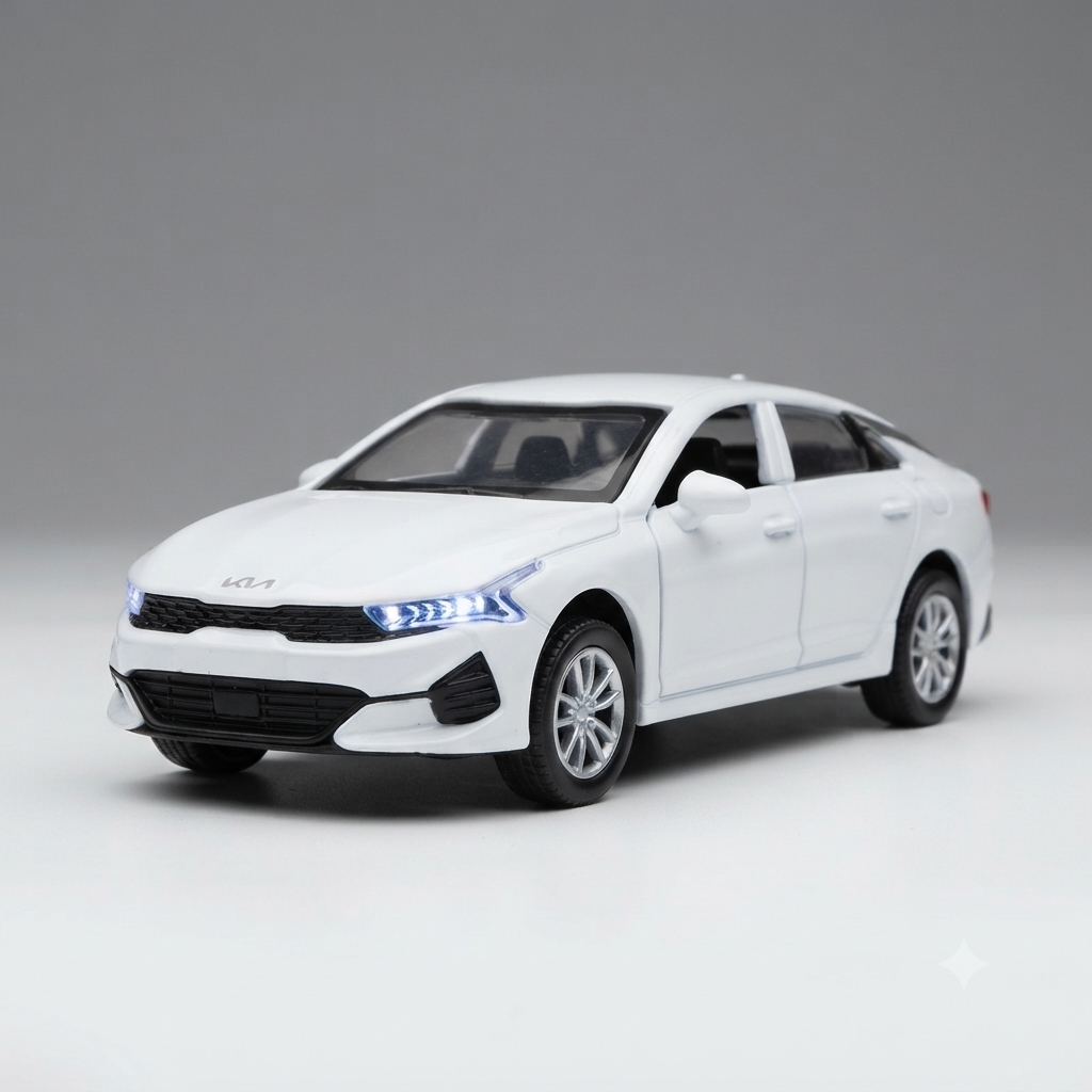 ​ماکت فلزی کیا کی۵ (Kia K5) اسپرت و چراغ‌دار