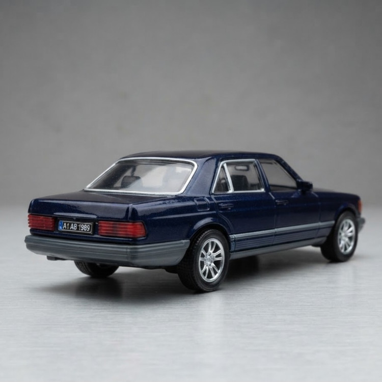 ماکت ماشین فلزی مرسدس بنز کلاسیک (W126)
