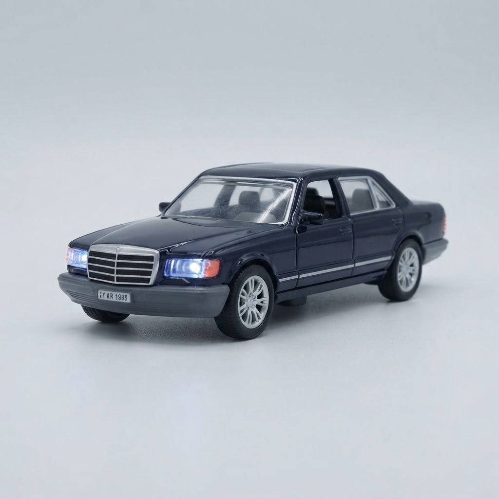 ماکت ماشین فلزی مرسدس بنز کلاسیک (W126)