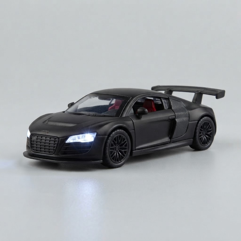 ​ماکت فلزی آودی آر۸ اسپرت مشکی مات (Audi R8)