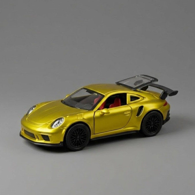 ماکت ماشین فلزی پورشه 911 GT3 RS اسپرت موزیکال و چراغدار